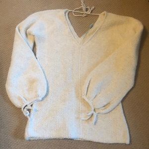 Cream colors sparkly sweater